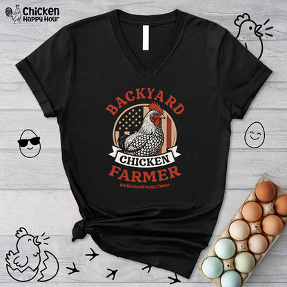 Backyard Chicken Farmer V-Neck Tee