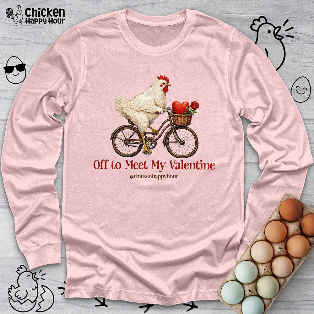 Off to Meet My Valentine Long Sleeve