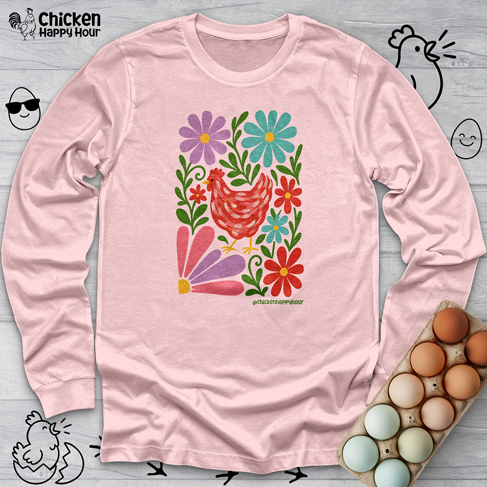 Chicken Blooms Long Sleeve