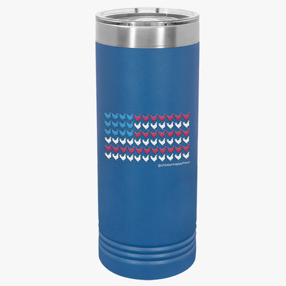 American Flag Tumbler