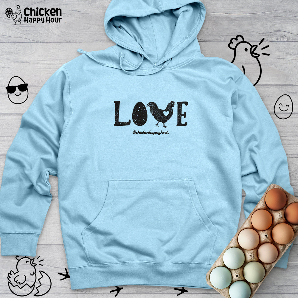 Love Chicken Hooded Sweatshirt