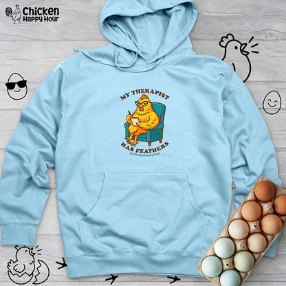Therapist Chicken Hooded Sweatshirt