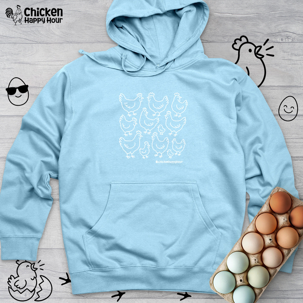 Chickens Hooded Sweatshirt