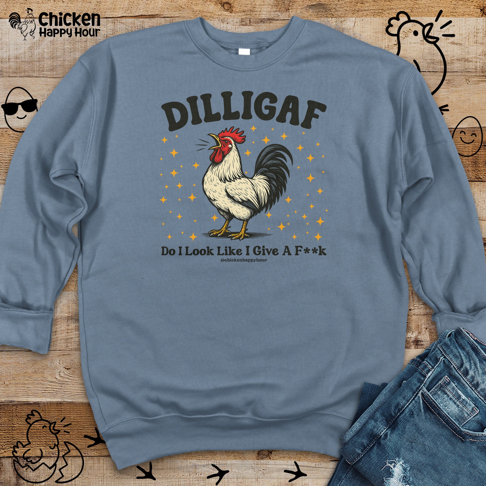 Dilligaf Do I Look Like I Give a Fk Crewneck