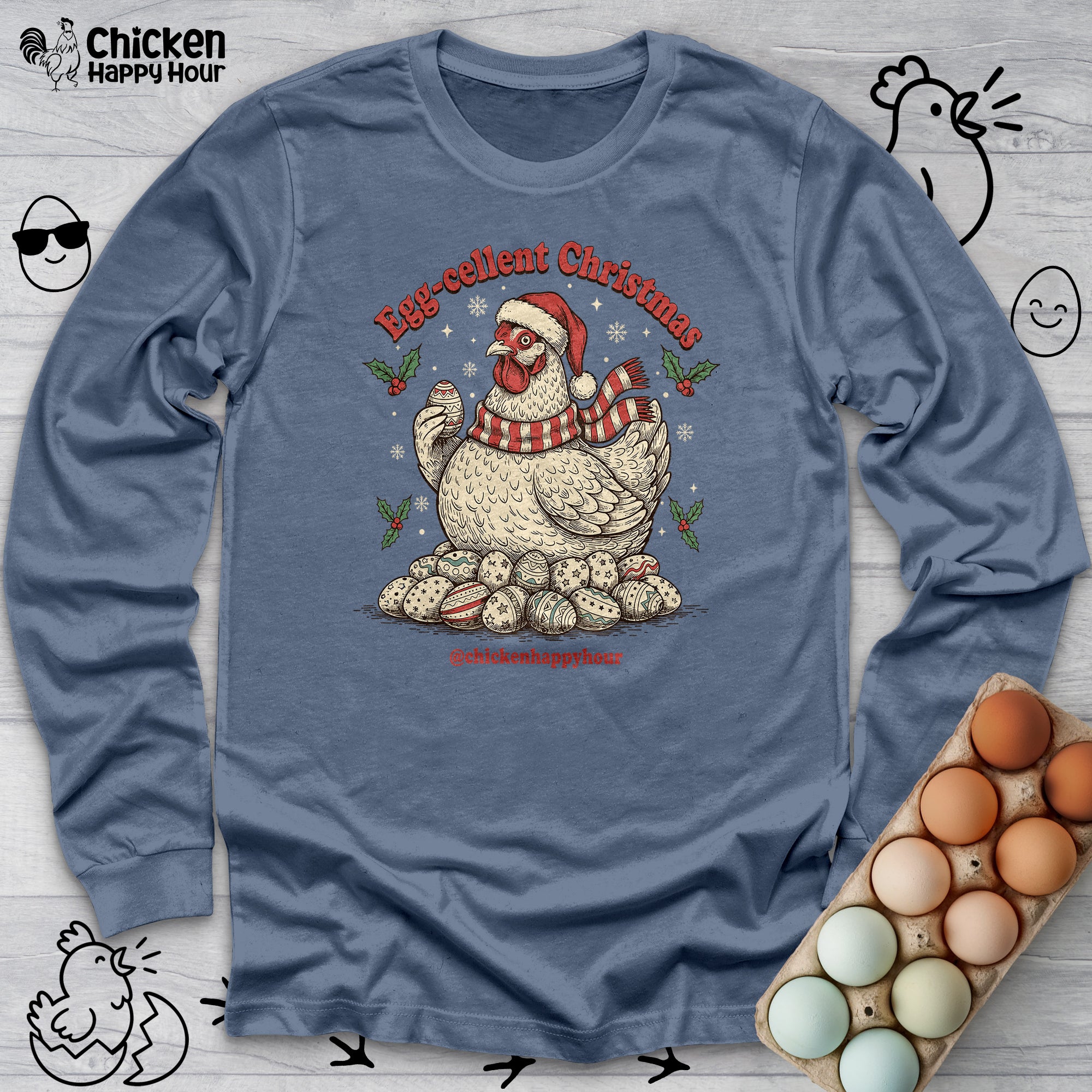 Egg-cellent Christmas Long Sleeve