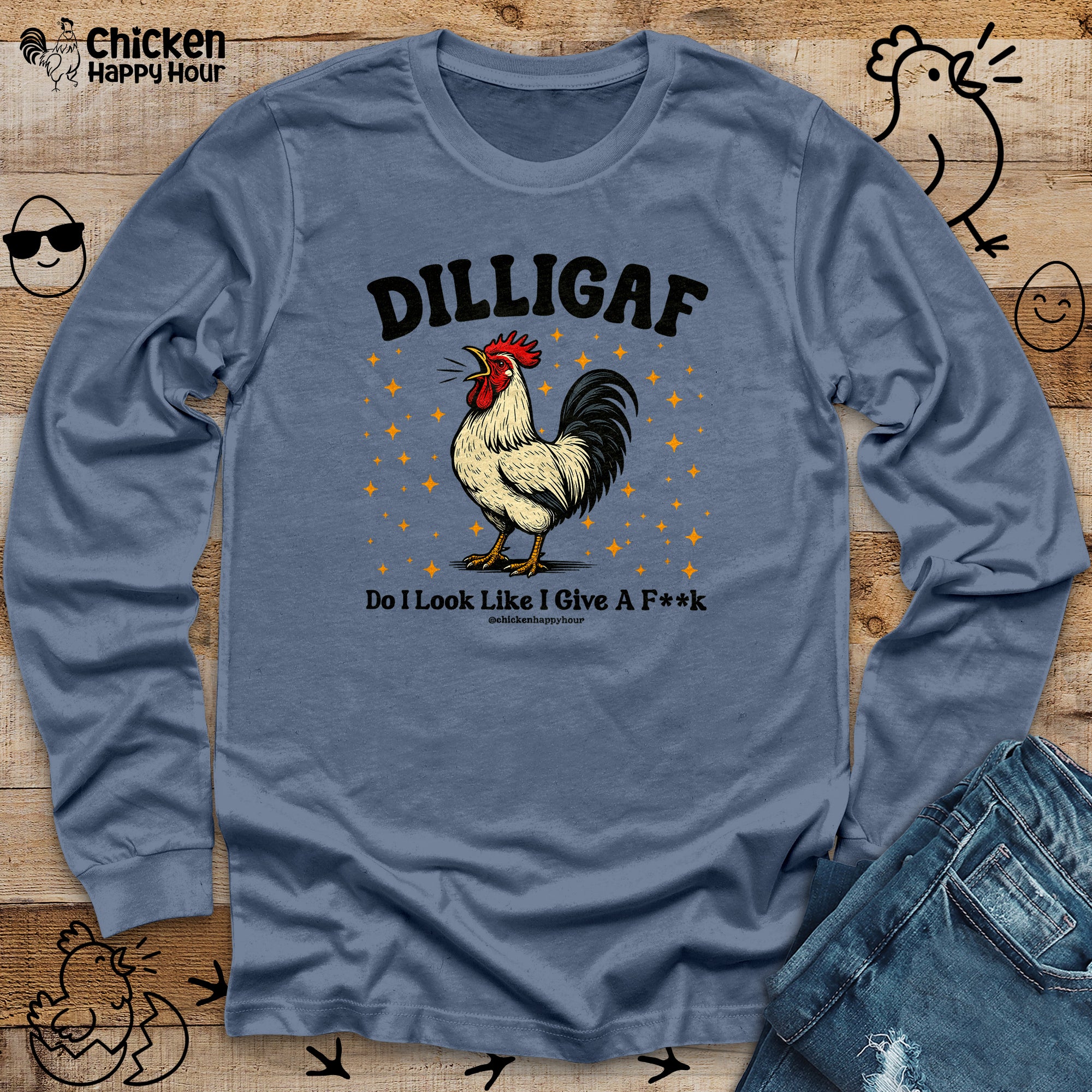 Dilligaf Do I Look Like I Give a Fk Long Sleeve