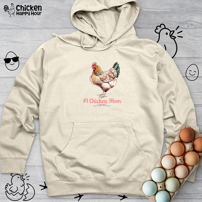 #1 Chicken Mom  Hooded Sweatshirt