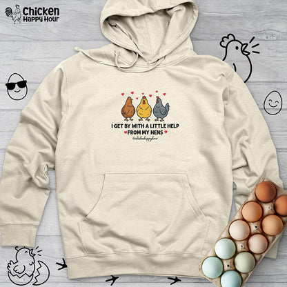 I Get by With a Little Help Hooded Sweatshirt
