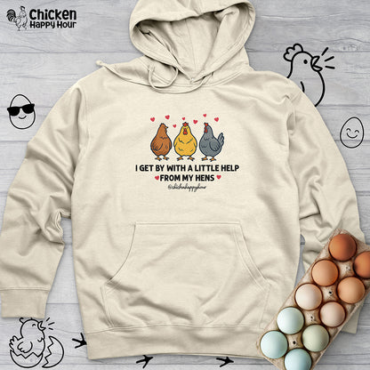I Get by With a Little Help Hooded Sweatshirt