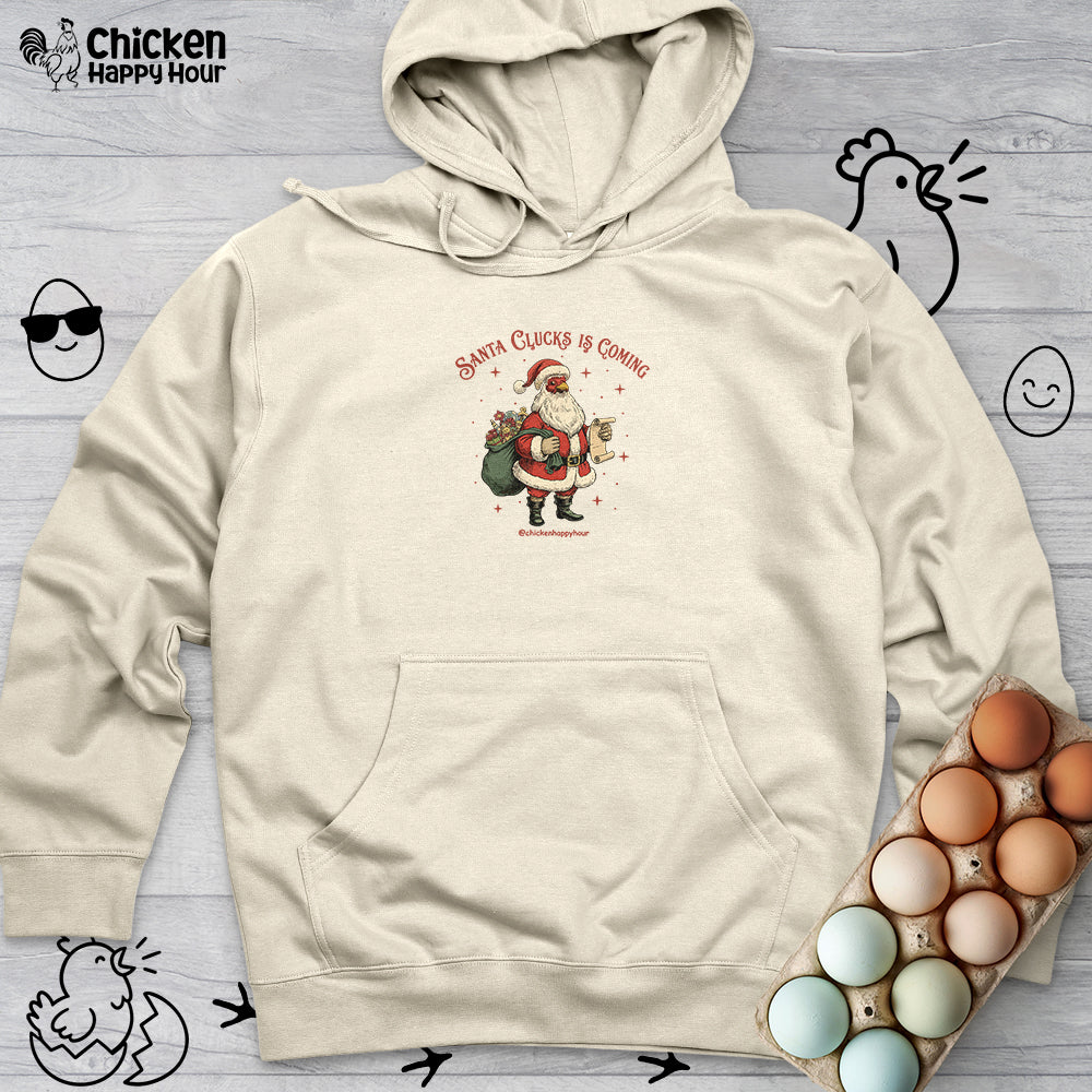 Santa Clucks Is Coming Hooded Sweatshirt