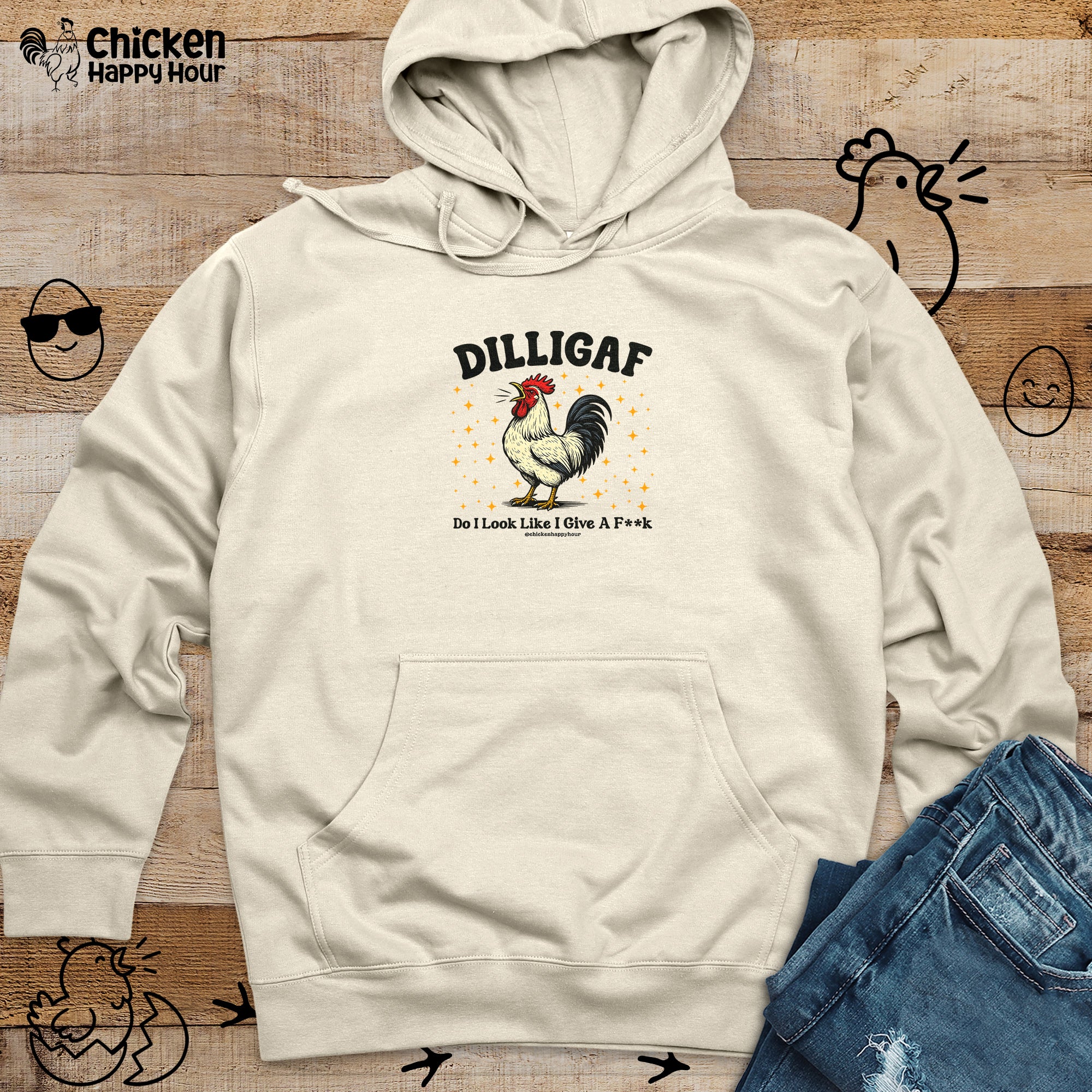 Dilligaf Do I Look Like I Give a Fk Hooded Sweatshirt
