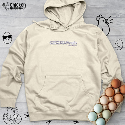 CHICKENS People Hooded Sweatshirt