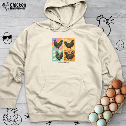Retro Chicken Hooded Sweatshirt