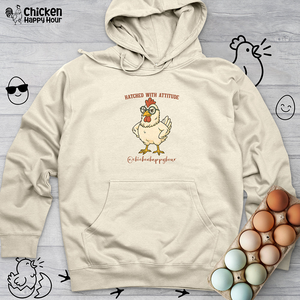 Hatched With Attitude Hooded Sweatshirt