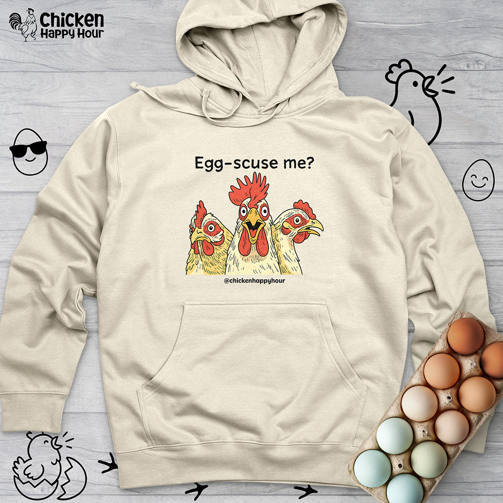 Egg-Scuse Me Hooded Sweatshirt