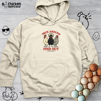 Peck Around Find Out Hooded Sweatshirt