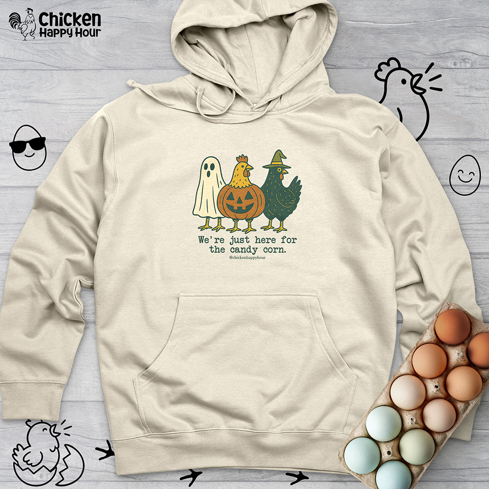We're Just Here For the Candy Corn Hooded Sweatshirt