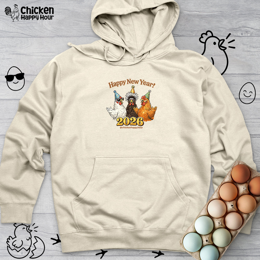 Happy New Year Hooded Sweatshirt