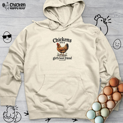 Chickens Are A Girl’s Best Friend Hooded Sweatshirt