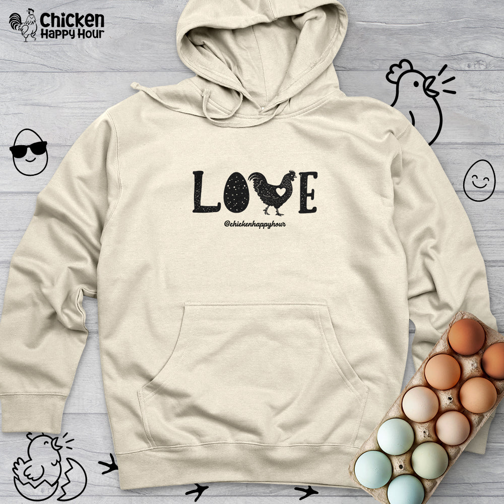 Love Chicken Hooded Sweatshirt