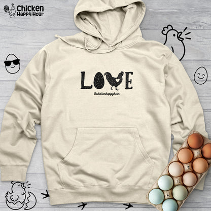 Love Chicken Hooded Sweatshirt