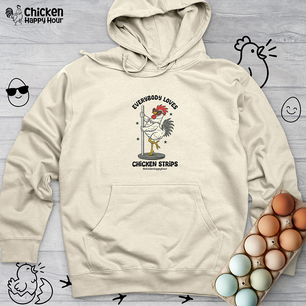 Everybody Loves Chicken Strips Hooded Sweatshirt