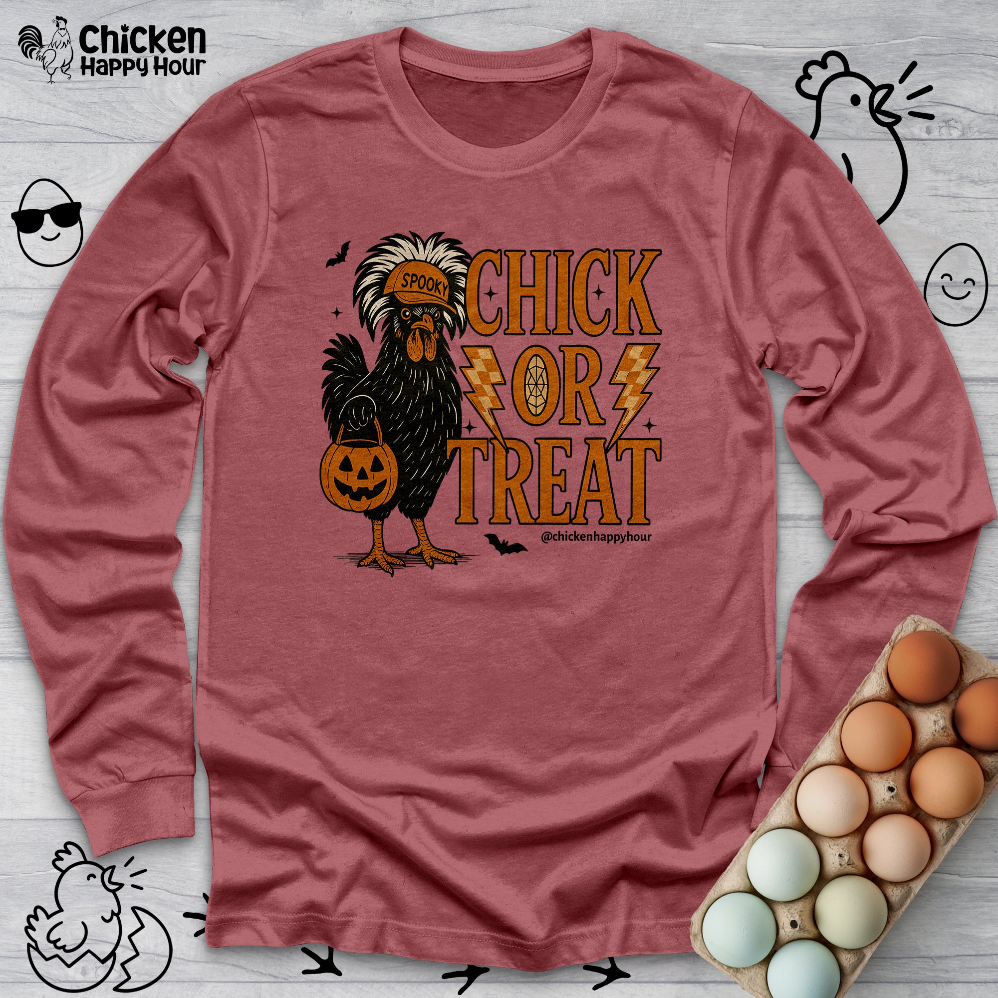 Chick Or Treat Long Sleeve