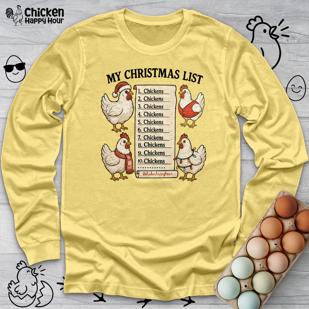 Christmas List Long Sleeve