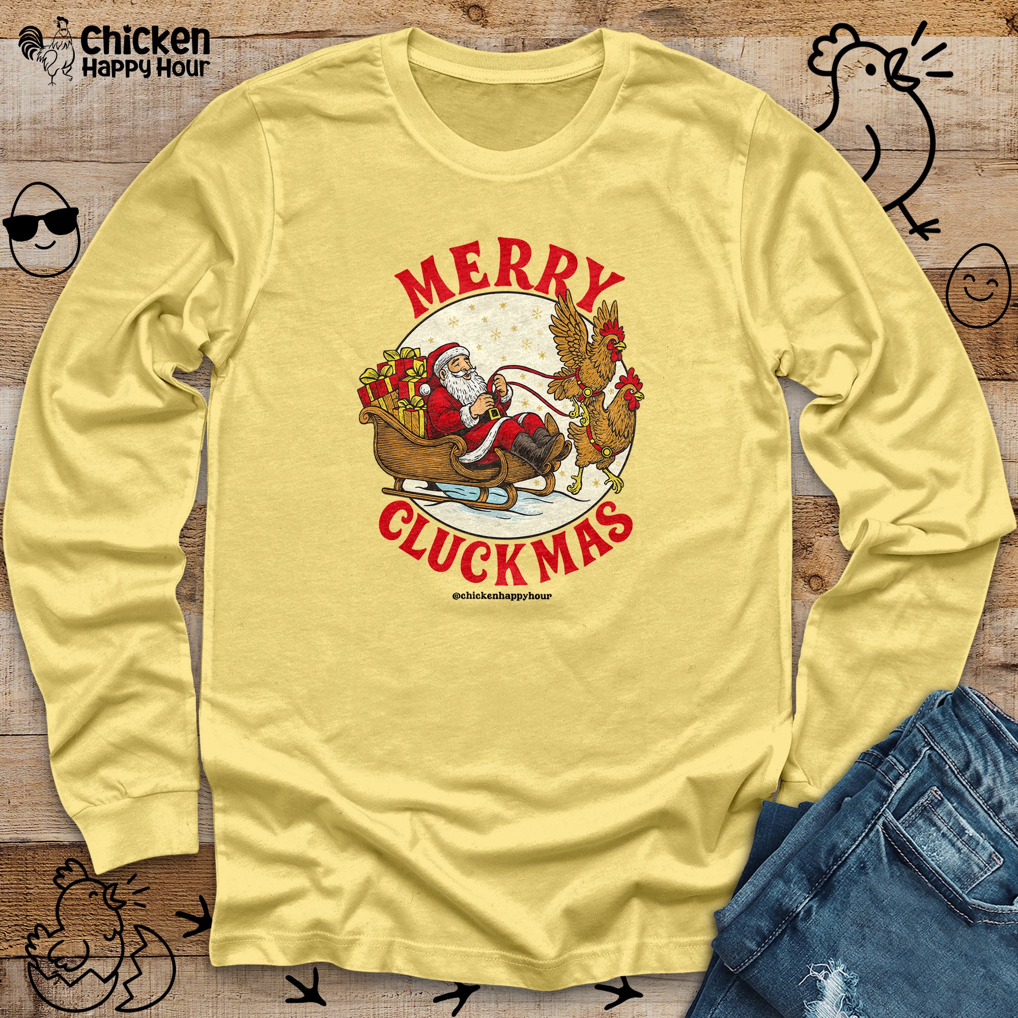 Merry Cluckmus Long Sleeve