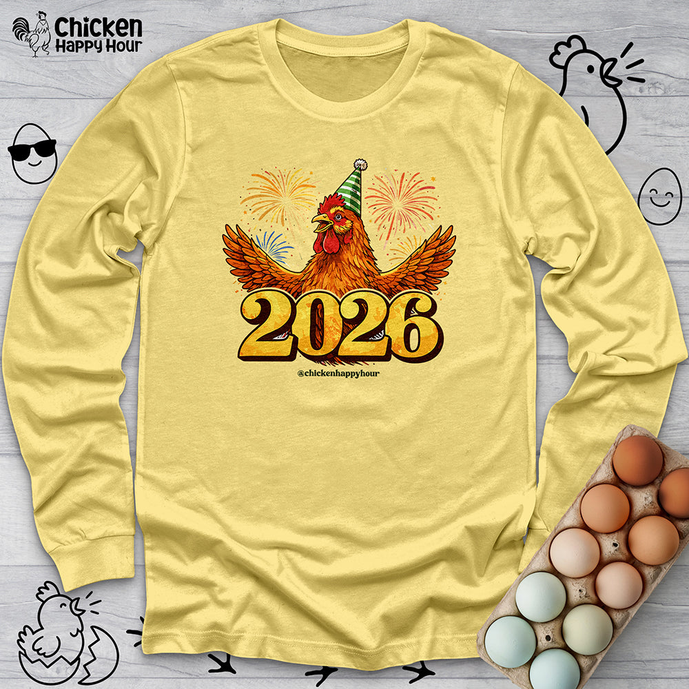 New Year Chicken 2026 Long Sleeve