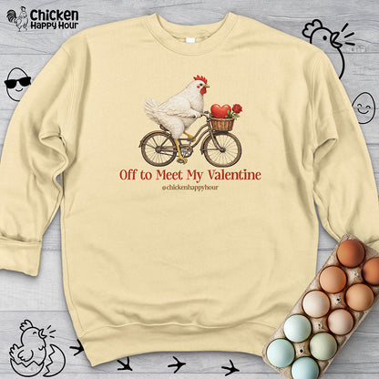 Off to Meet My Valentine Sweatshirt