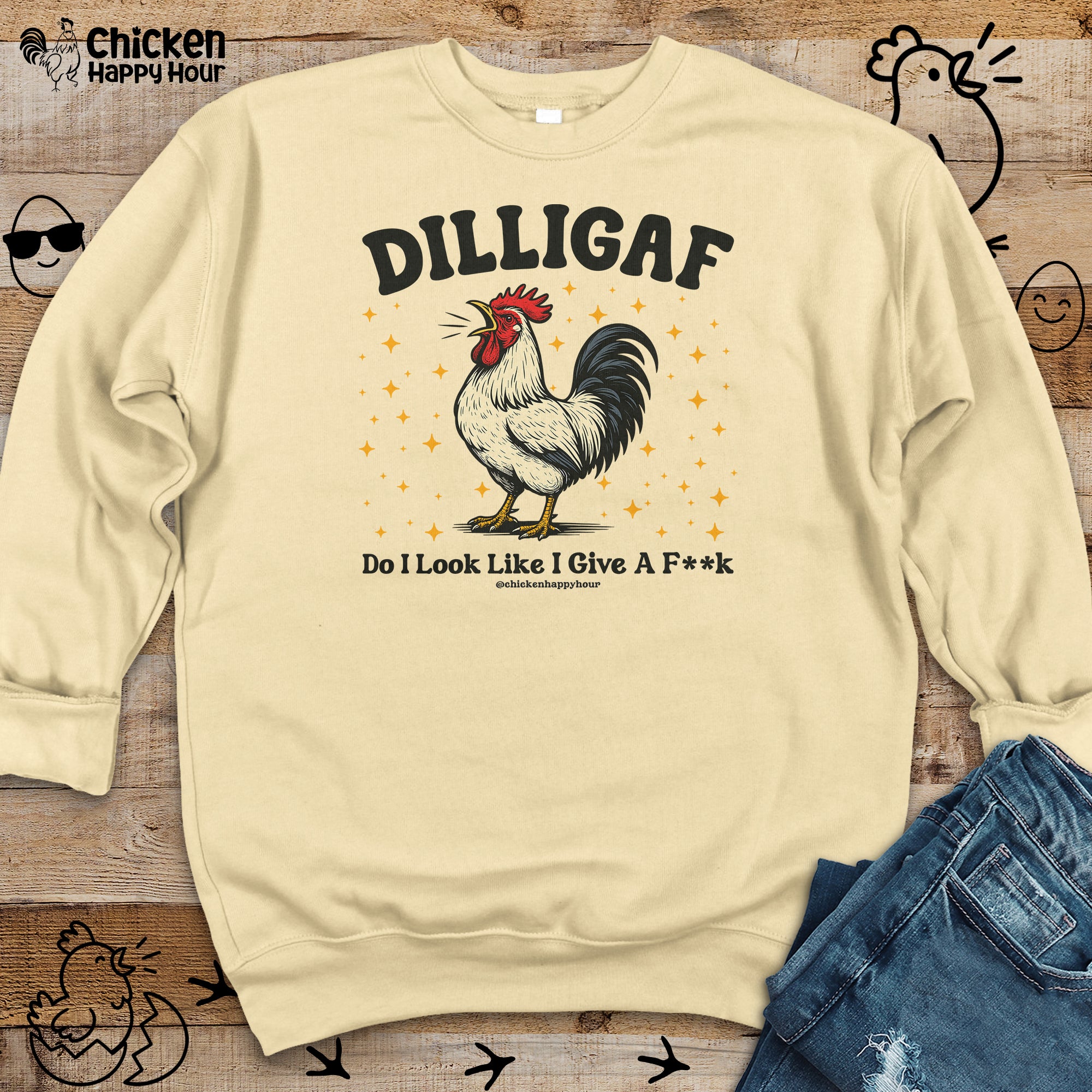 Dilligaf Do I Look Like I Give a Fk Crewneck