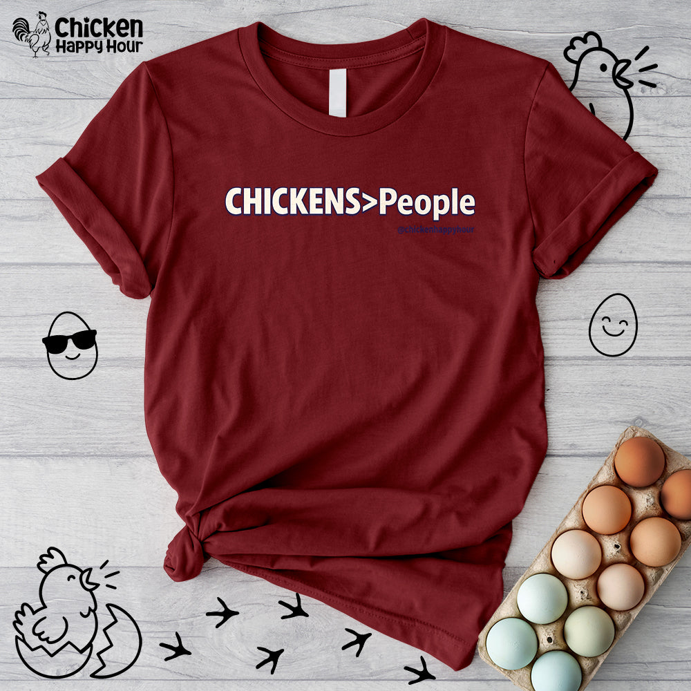 CHICKENS People Unisex Tee
