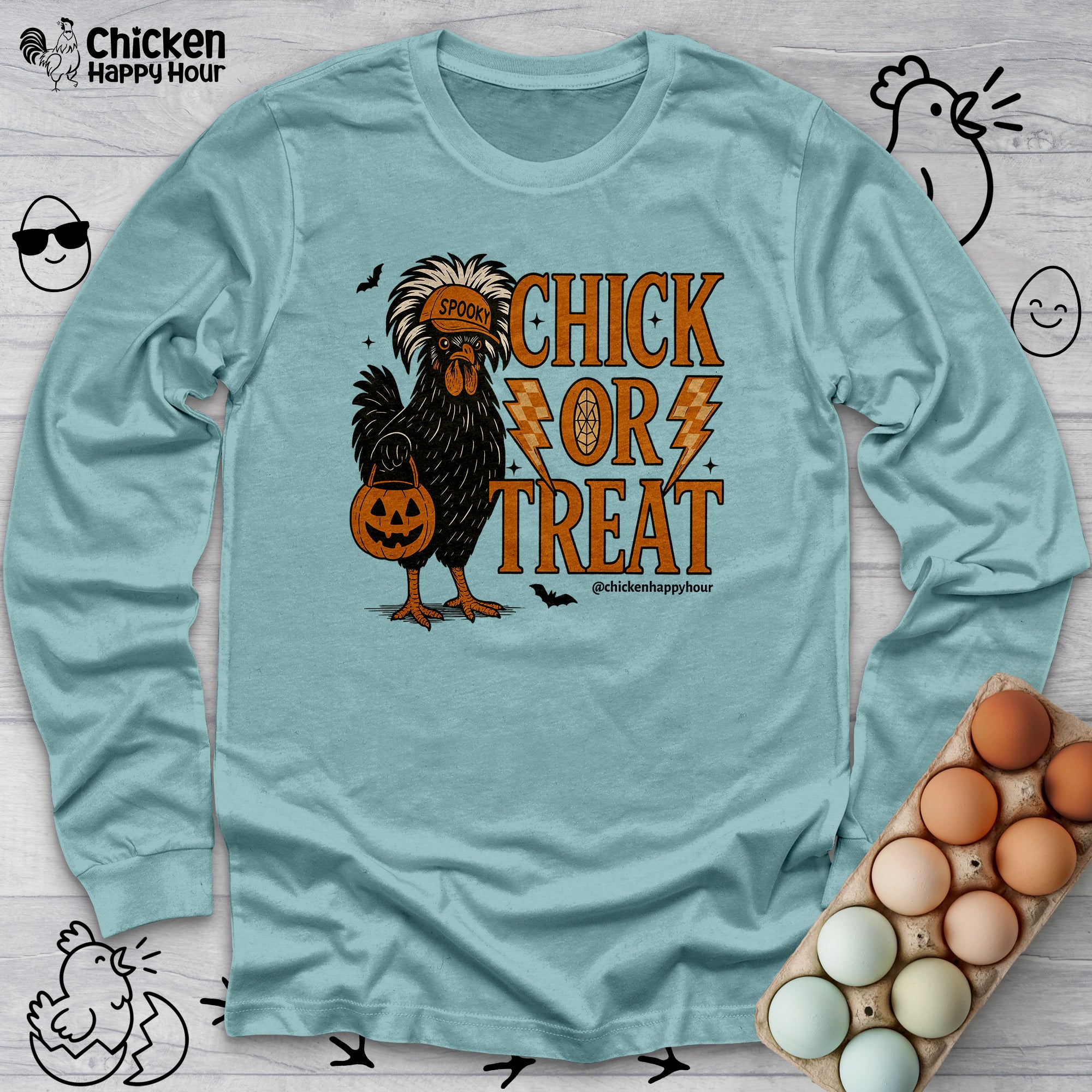 Chick Or Treat Long Sleeve