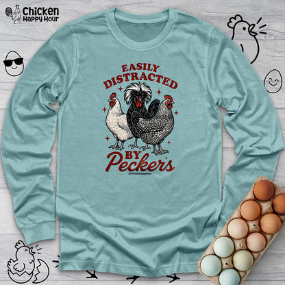 Easily Distracted By Peckers Long Sleeve