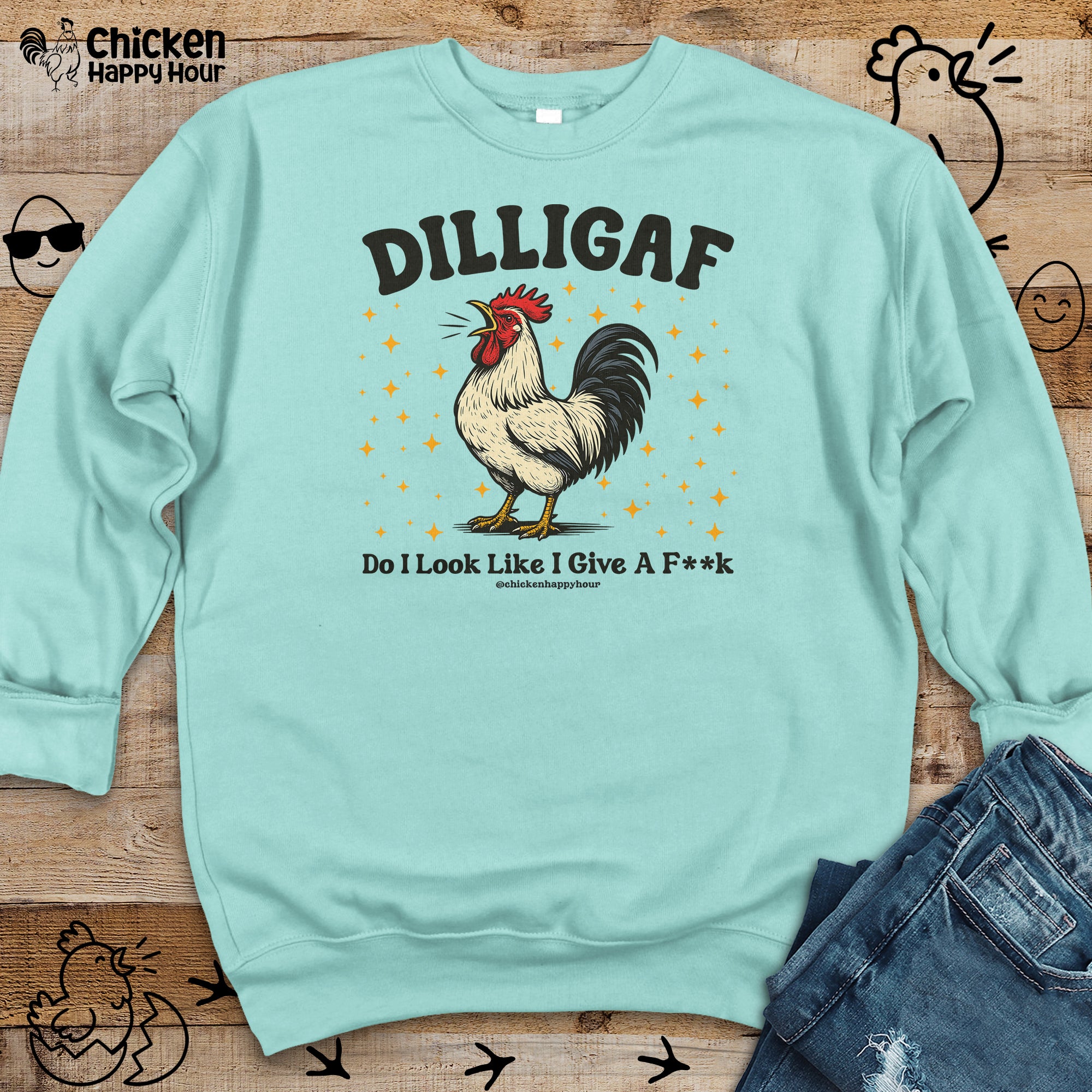 Dilligaf Do I Look Like I Give a Fk Crewneck