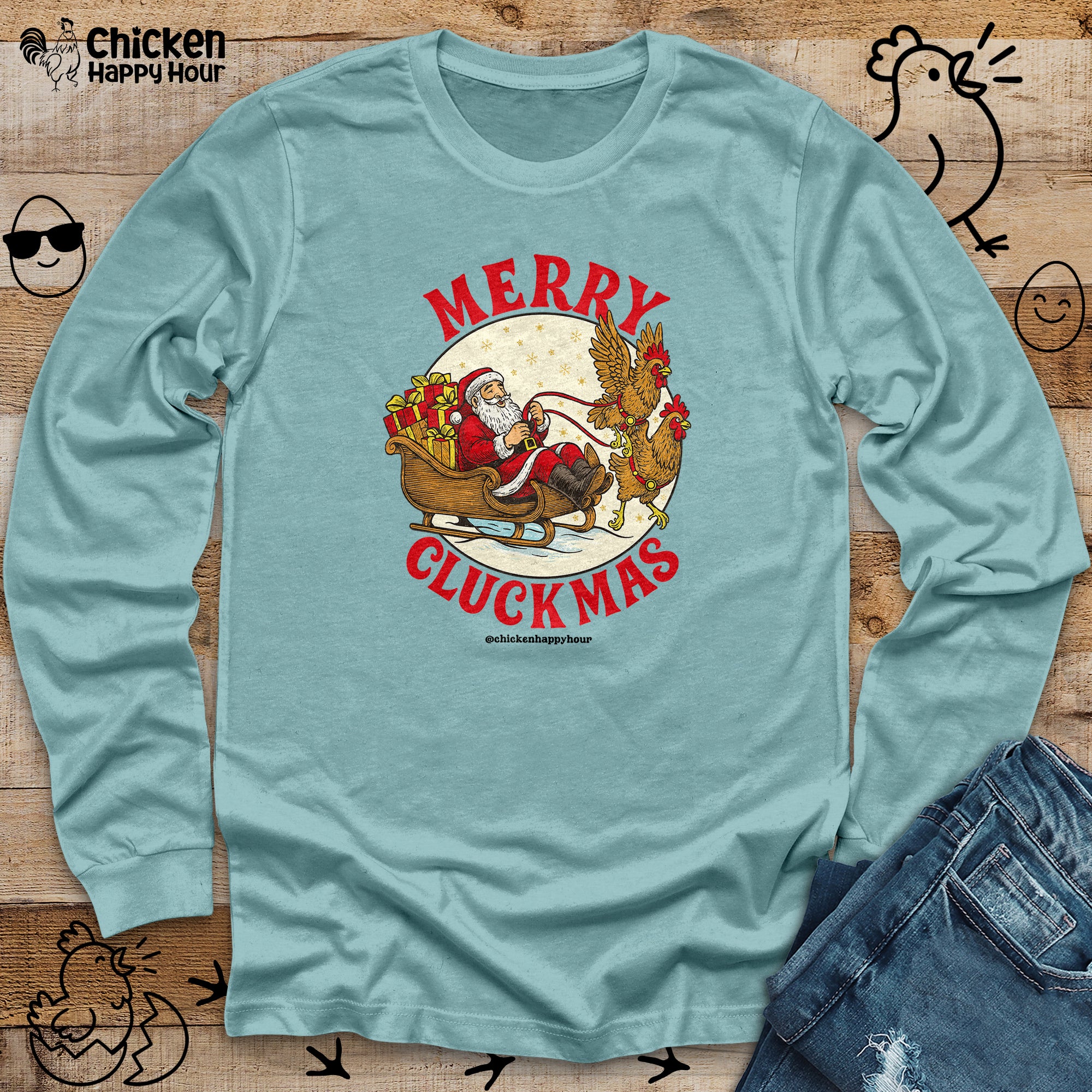 Merry Cluckmus Long Sleeve