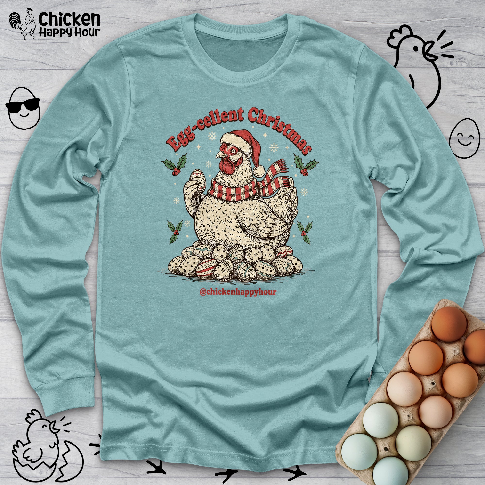 Egg-cellent Christmas Long Sleeve