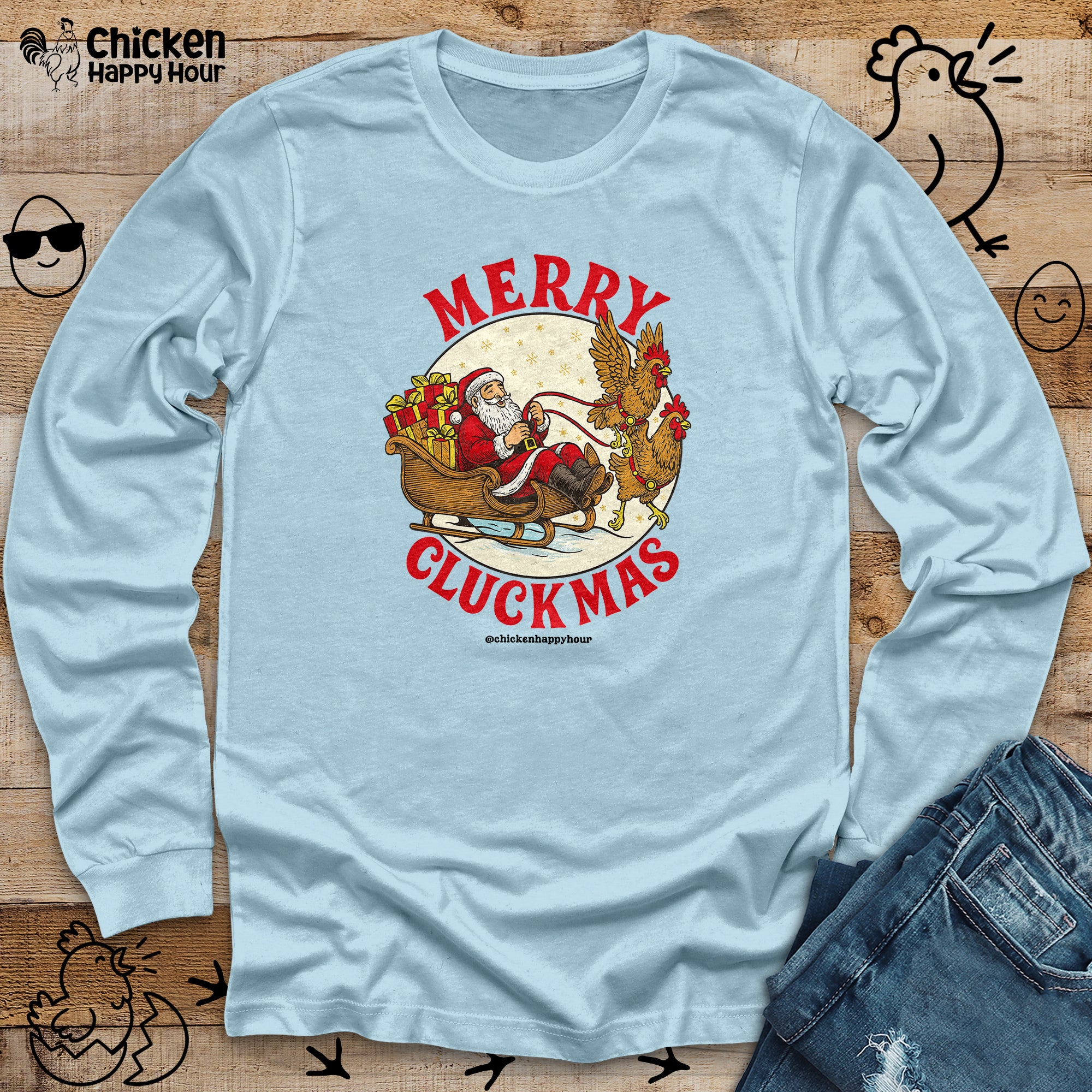 Merry Cluckmus Long Sleeve