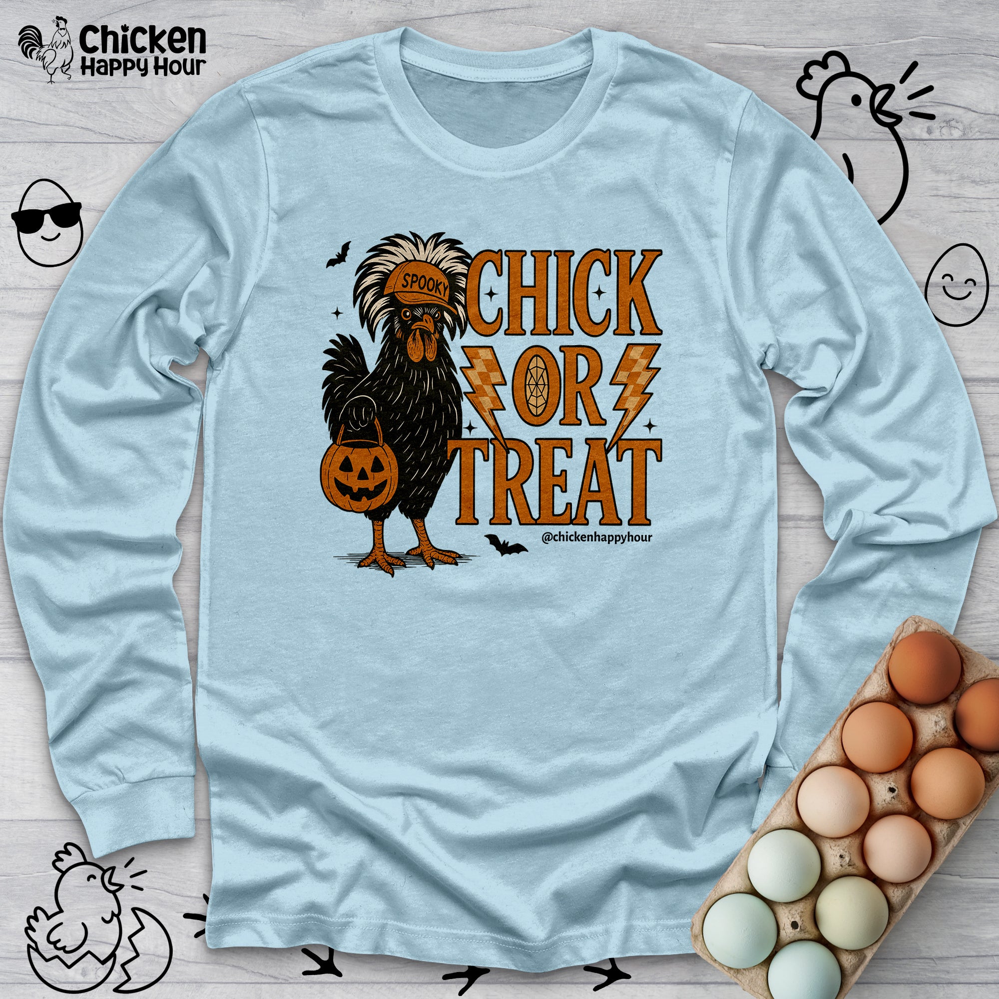 Chick Or Treat Long Sleeve