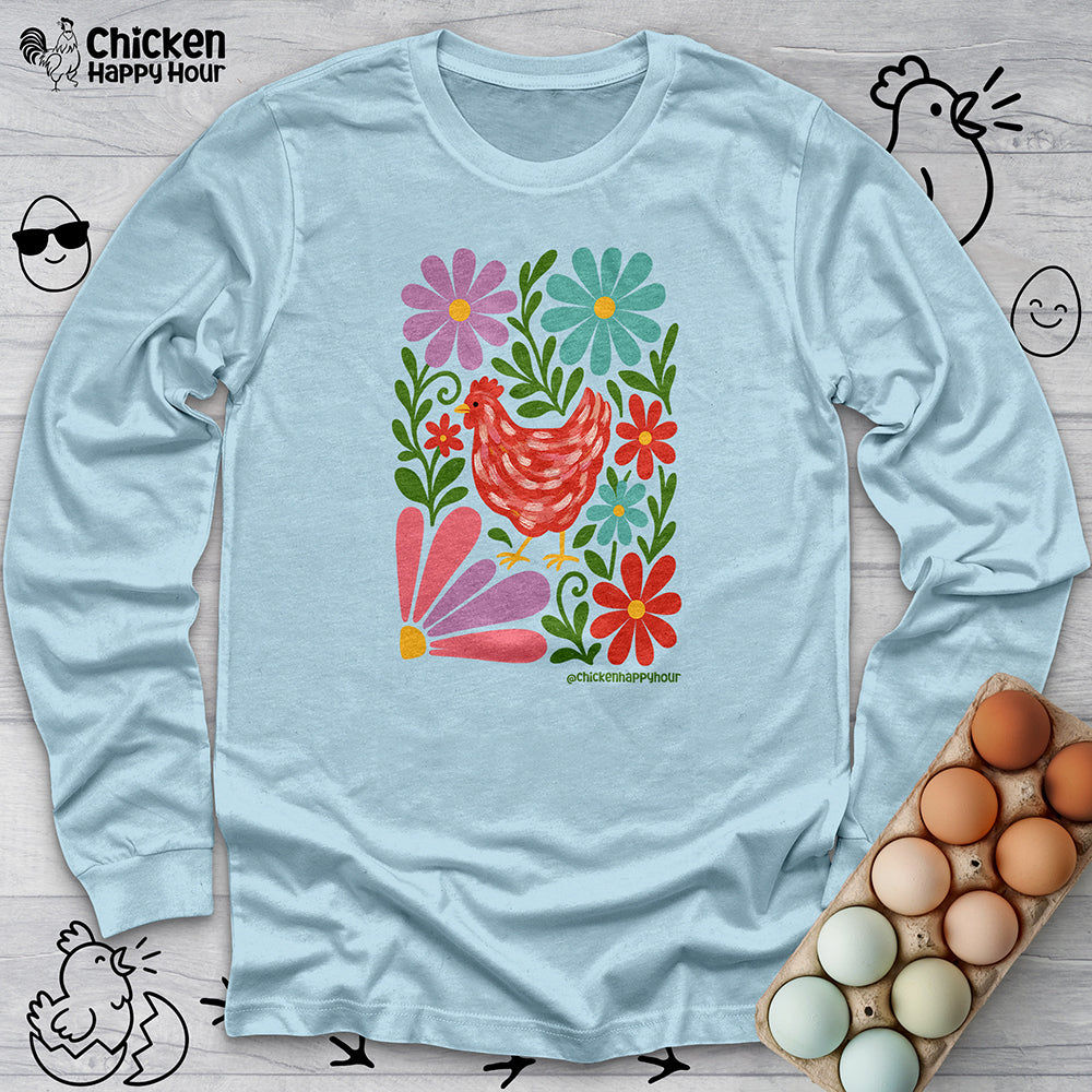 Chicken Blooms Long Sleeve