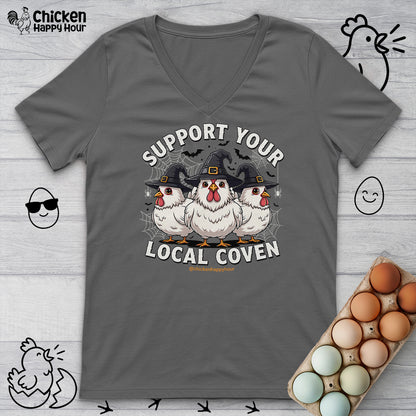 Support Your Local Coven V-Neck Tee