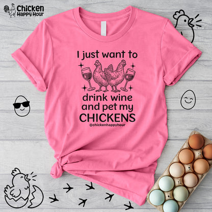 Wine and Chickens Unisex Tee