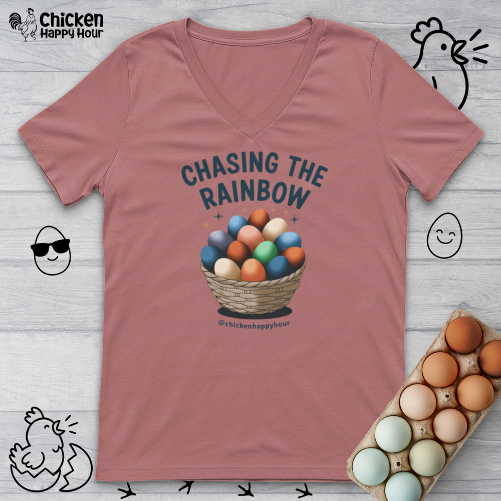 Chasing the Rainbow V-Neck Tee