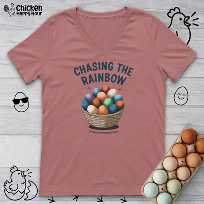 Chasing the Rainbow V-Neck Tee