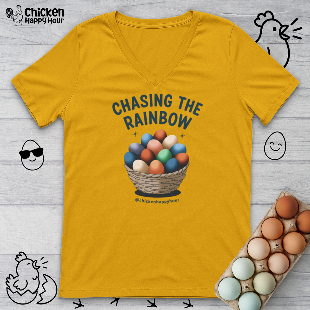 Chasing the Rainbow V-Neck Tee