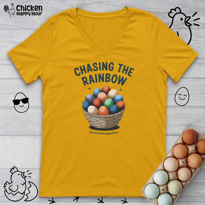 Chasing the Rainbow V-Neck Tee