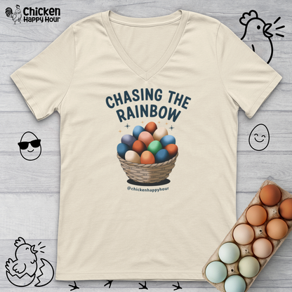 Chasing the Rainbow V-Neck Tee
