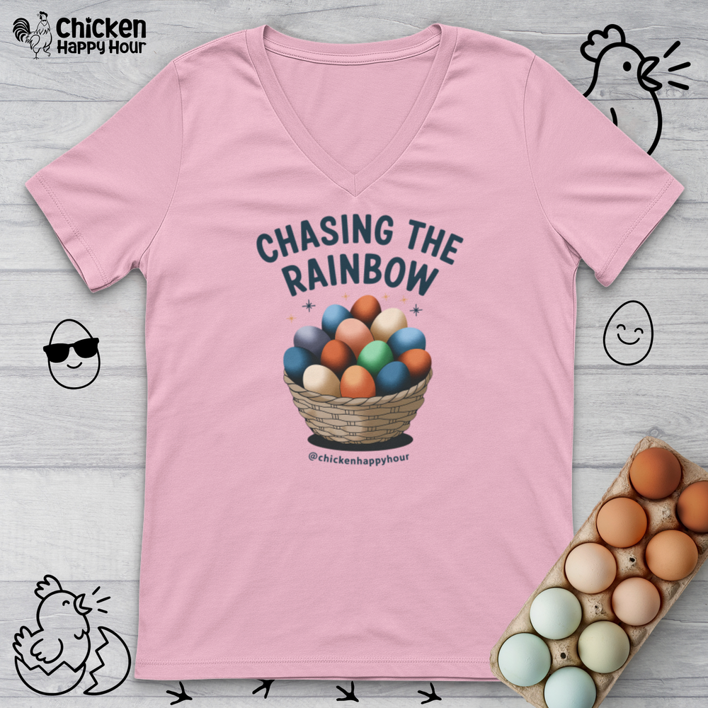 Chasing the Rainbow V-Neck Tee