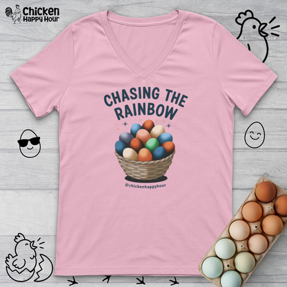 Chasing the Rainbow V-Neck Tee